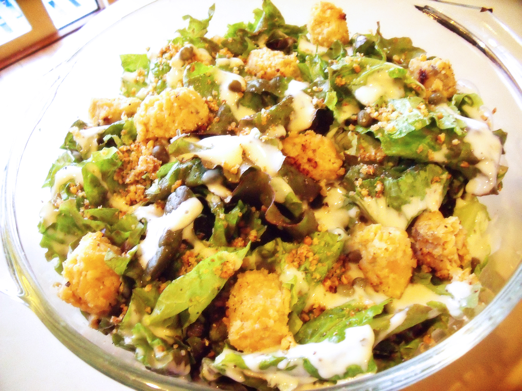Tempeh Caesar Salad-Sharon-Flickr