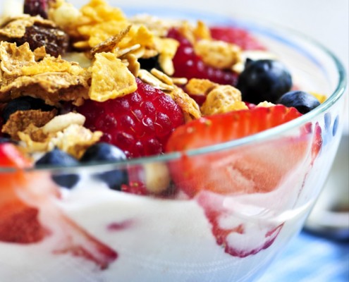 Breakfast Cereal with Fruit for teens