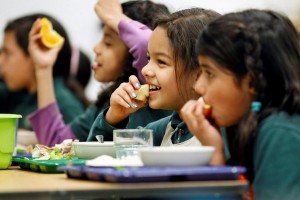 Author: U.S. Department of Agriculture Author URL: https://www.flickr.com/people/usdagov/ Title: Children eating school meals