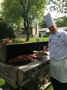 Chef Matt Quist at the grill