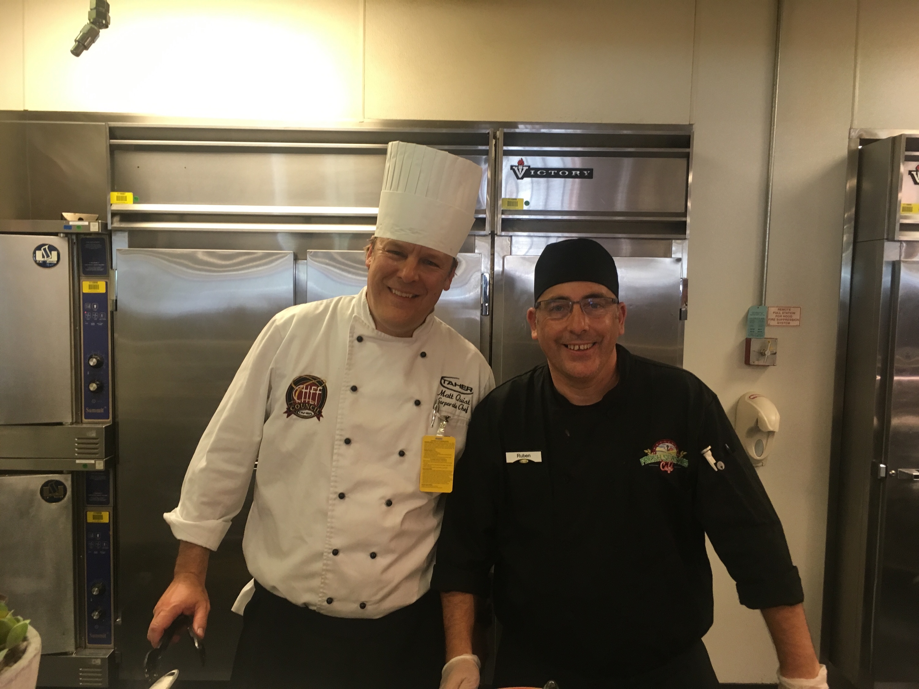 Chef Matt and Ruben at the World Cuisne station