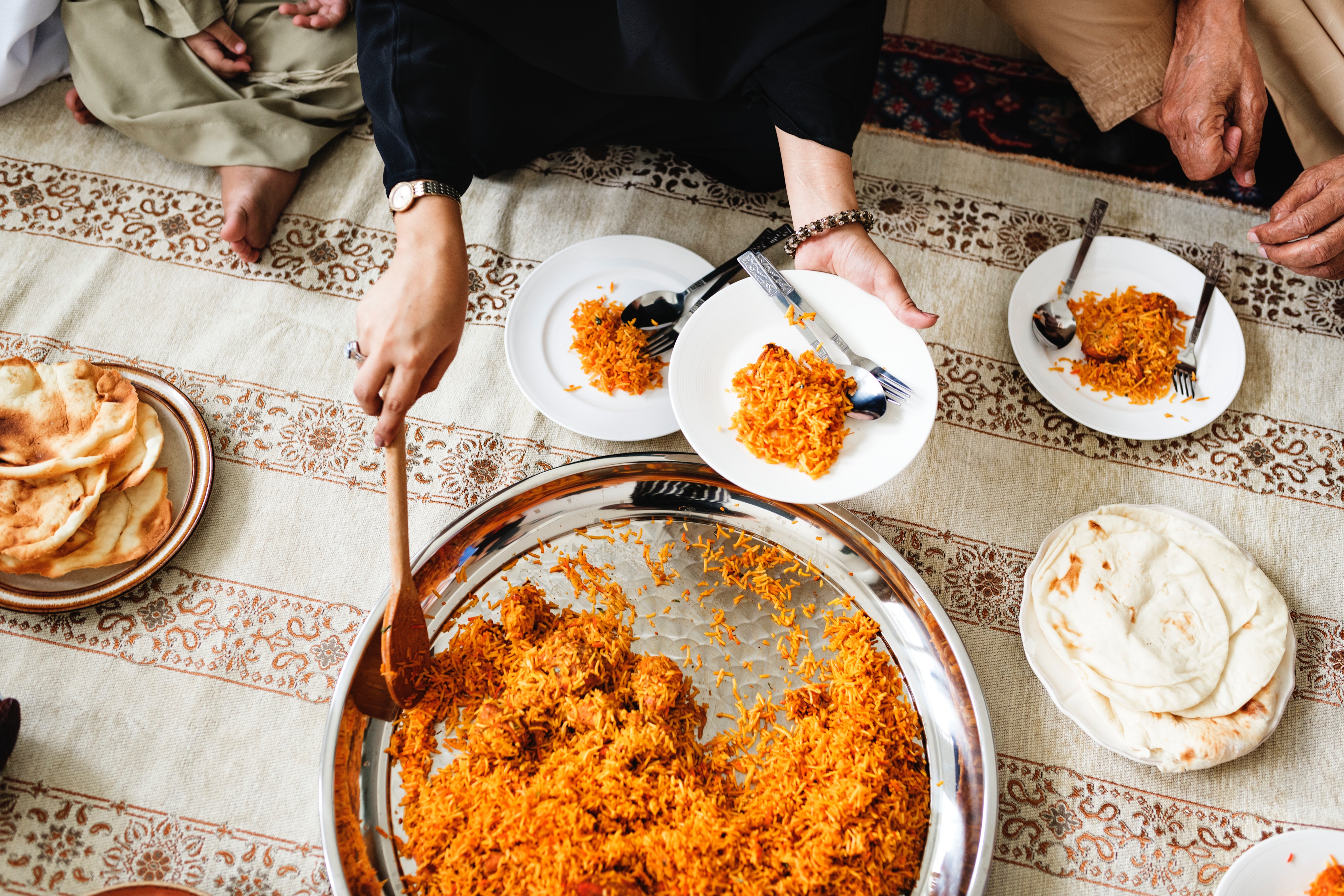 Sharing food - Arabic meal
